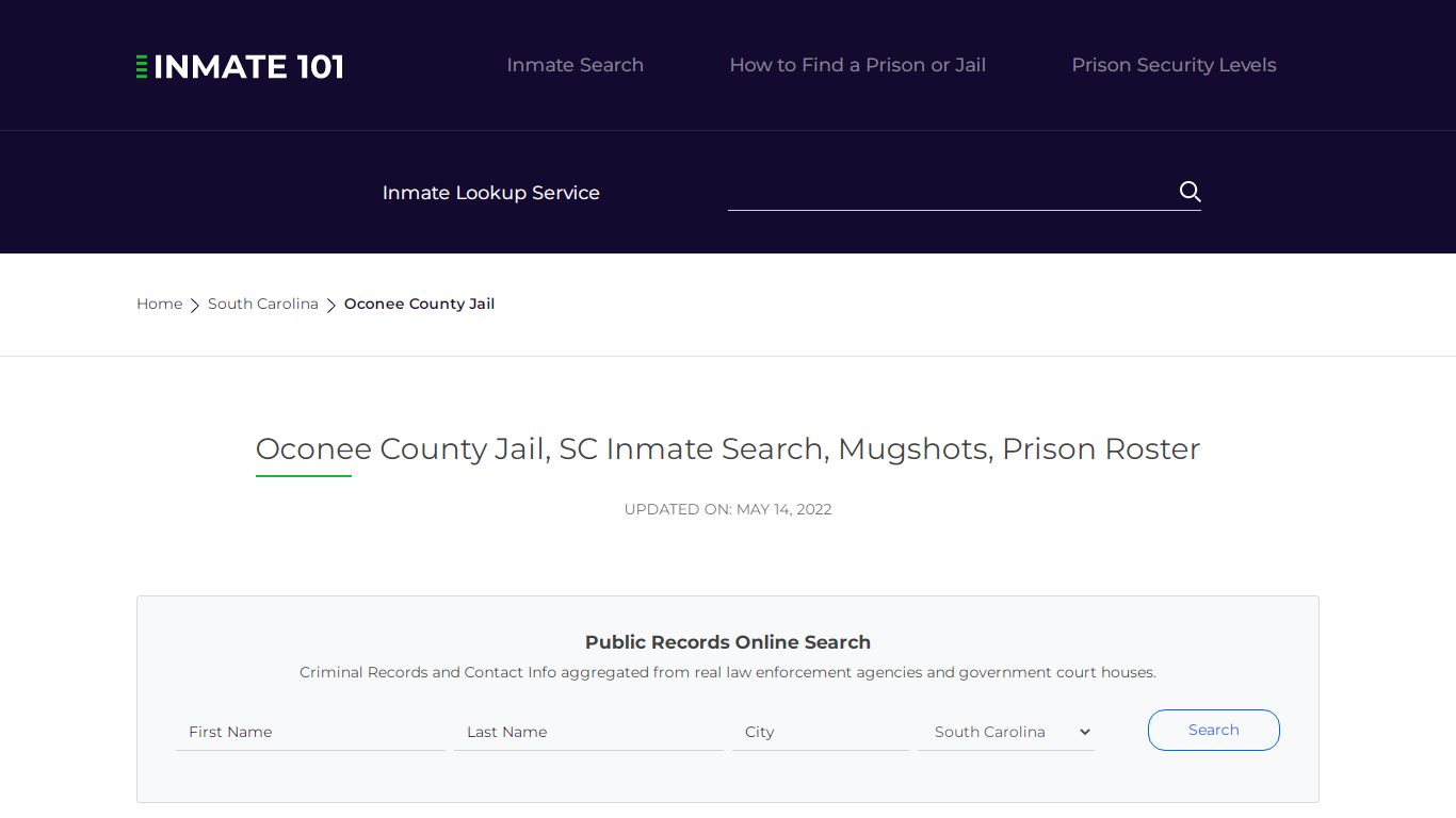 Oconee County Jail, SC Inmate Search, Mugshots, Prison ...